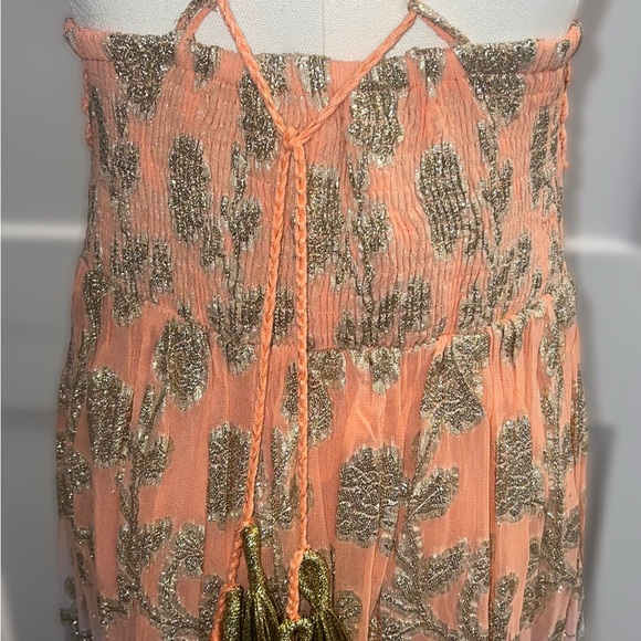 MISS JUNE dress! Worn one time. $245 Elegant Gold and ombré colored. Stunning! - Picture 3 of 11